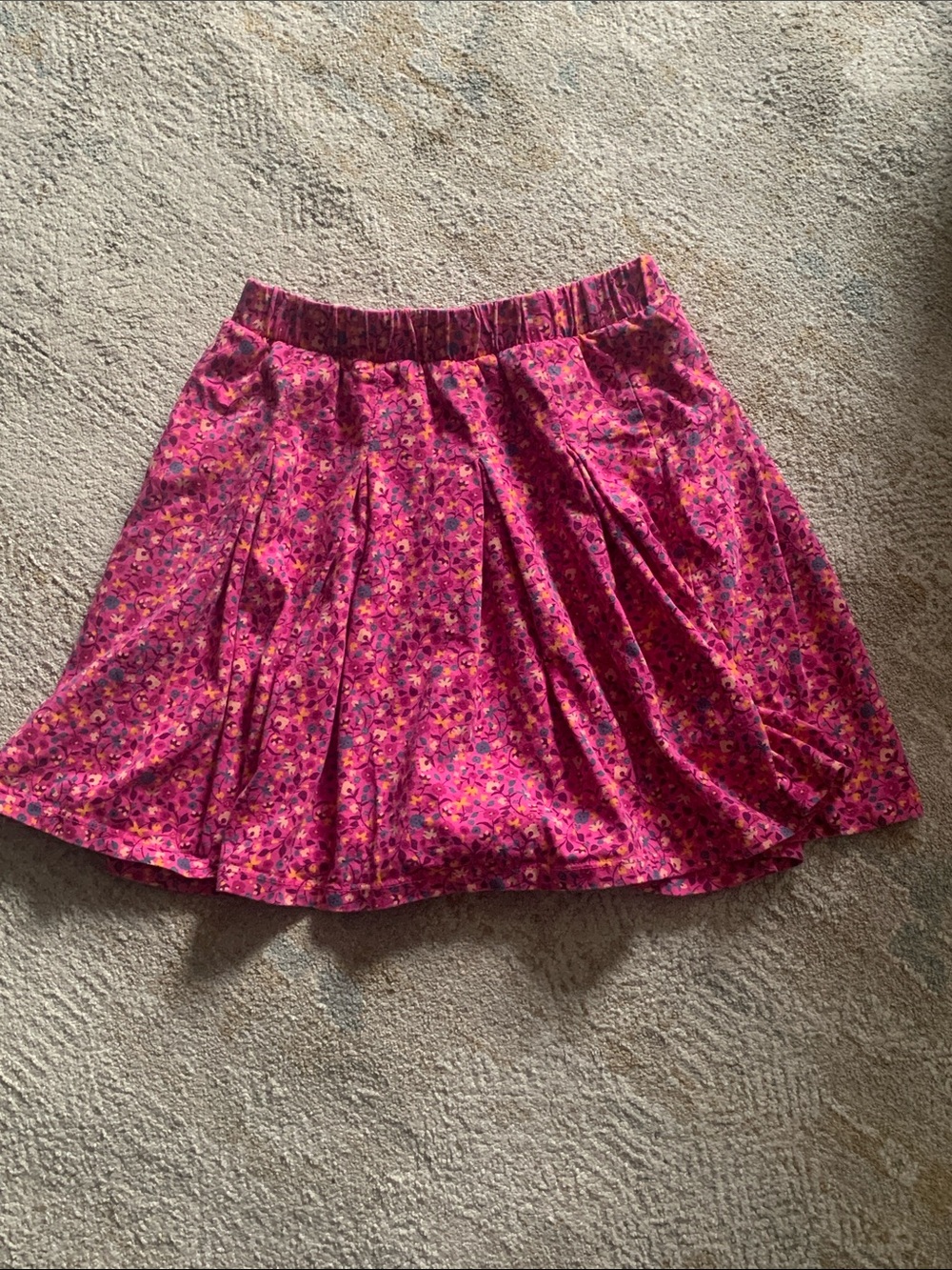 Tea girls floral pink skirt size 12